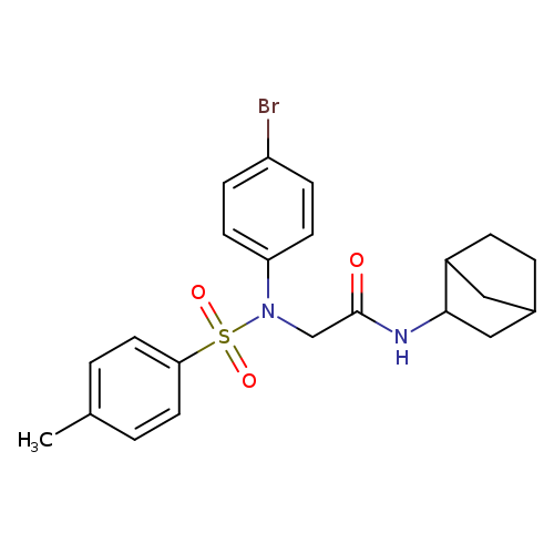 N-bicyclo[2.2.1]hept-2-yl-2-{4-bromo[(4-methylphenyl)sulfonyl]anilino}acetamide