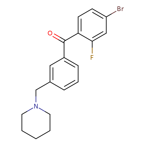 4-Bromo-2-fluoro-3'-piperidinomethyl benzophenone