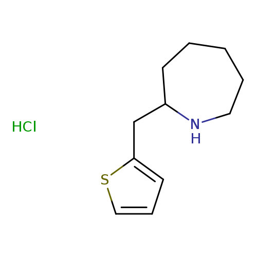 2-(thiophen-2-ylmethyl)azepane hydrochloride