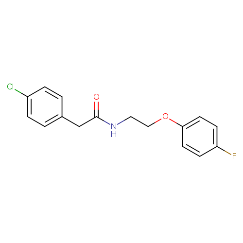 2-(4-chlorophenyl)-N-[2-(4-fluorophenoxy)ethyl]acetamide