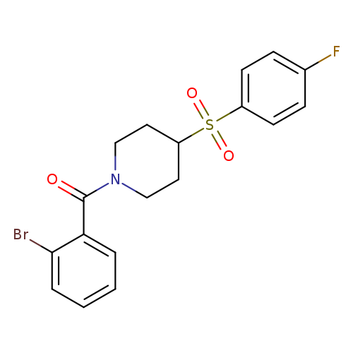1-(2-bromobenzoyl)-4-(4-fluorobenzenesulfonyl)piperidine