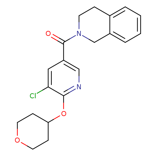 2-[5-chloro-6-(oxan-4-yloxy)pyridine-3-carbonyl]-1,2,3,4-tetrahydroisoquinoline