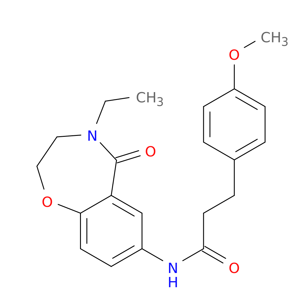 N-(4-ethyl-5-oxo-2,3,4,5-tetrahydro-1,4-benzoxazepin-7-yl)-3-(4-methoxyphenyl)propanamide
