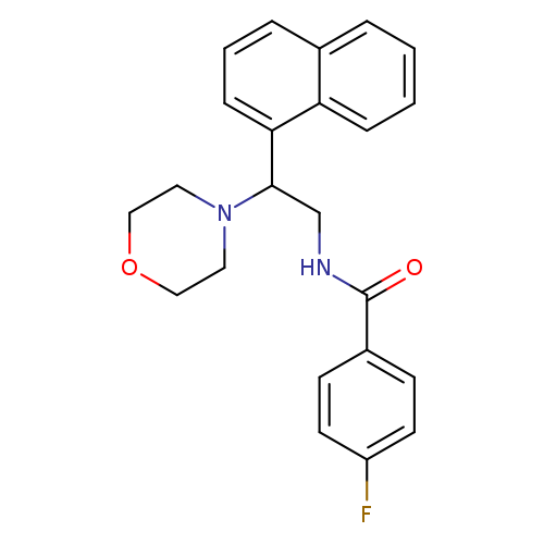 4-fluoro-N-[2-(morpholin-4-yl)-2-(naphthalen-1-yl)ethyl]benzamide