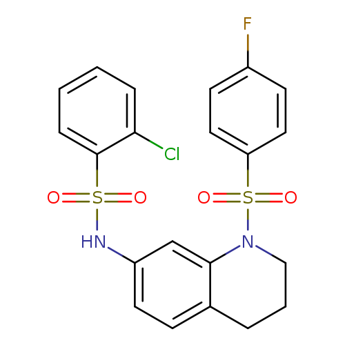 2-chloro-N-[1-(4-fluorobenzenesulfonyl)-1,2,3,4-tetrahydroquinolin-7-yl]benzene-1-sulfonamide