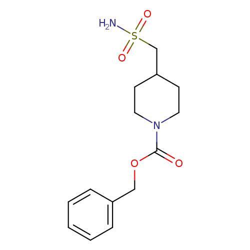1-Piperidinecarboxylic acid, 4-[(aminosulfonyl)methyl]-, phenylmethyl ester