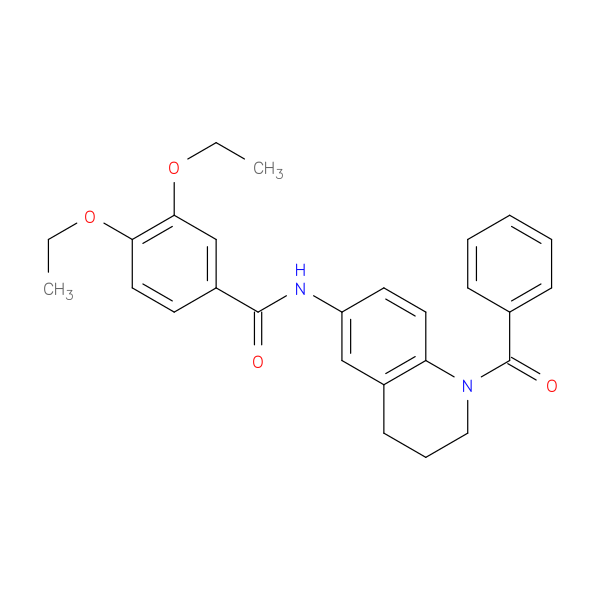 N-(1-benzoyl-1,2,3,4-tetrahydroquinolin-6-yl)-3,4-diethoxybenzamide