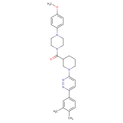 3-(3,4-dimethylphenyl)-6-{3-[4-(4-methoxyphenyl)piperazine-1-carbonyl]piperidin-1-yl}pyridazine