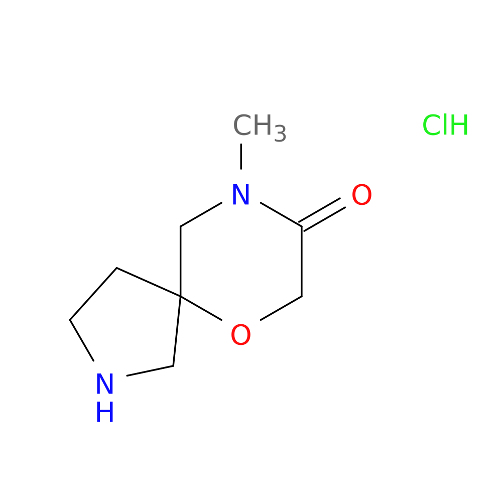 9-Methyl-6-oxa-2,9-diazaspiro[4.5]decan-8-one hydrochloride