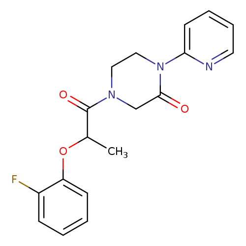 4-[2-(2-fluorophenoxy)propanoyl]-1-(pyridin-2-yl)piperazin-2-one