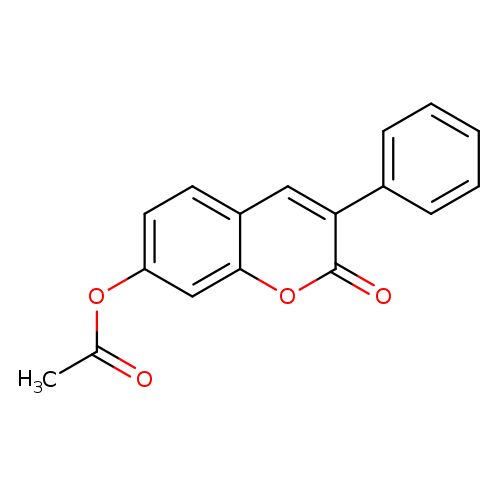 (2-oxo-3-phenyl-chromen-7-yl) acetate