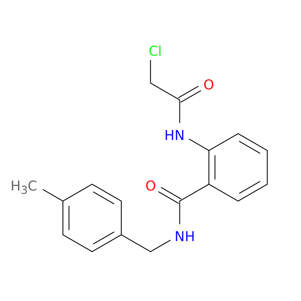 2-(2-chloroacetamido)-N-[(4-methylphenyl)methyl]benzamide