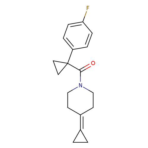4-cyclopropylidene-1-[1-(4-fluorophenyl)cyclopropanecarbonyl]piperidine