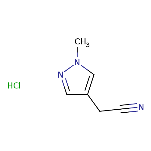 2-(1-methyl-1H-pyrazol-4-yl)acetonitrile hydrochloride