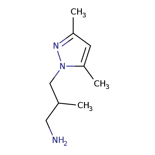 3-(3,5-Dimethyl-1h-pyrazol-1-yl)-2-methylpropan-1-amine