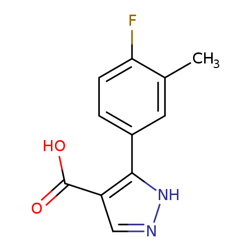 5-(4-fluoro-3-methylphenyl)-1H-pyrazole-4-carboxylicacid