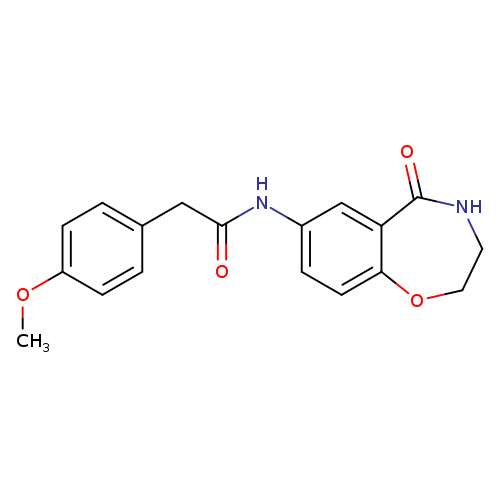 2-(4-methoxyphenyl)-N-(5-oxo-2,3,4,5-tetrahydro-1,4-benzoxazepin-7-yl)acetamide