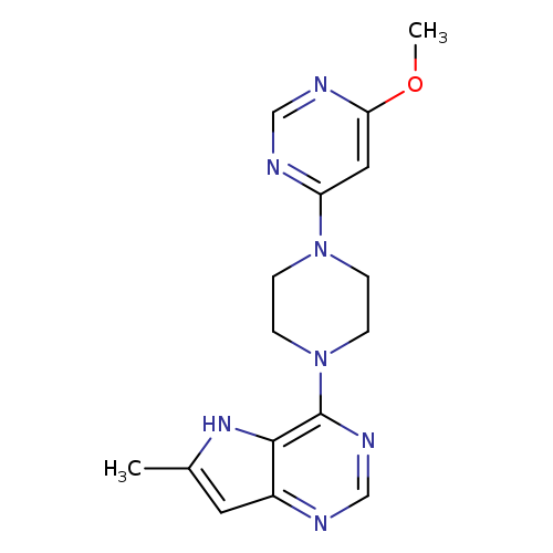 4-methoxy-6-(4-{6-methyl-5H-pyrrolo[3,2-d]pyrimidin-4-yl}piperazin-1-yl)pyrimidine