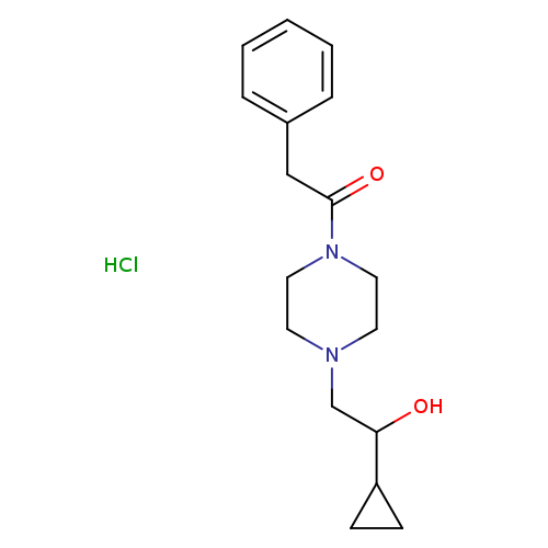 1-[4-(2-cyclopropyl-2-hydroxyethyl)piperazin-1-yl]-2-phenylethan-1-one hydrochloride