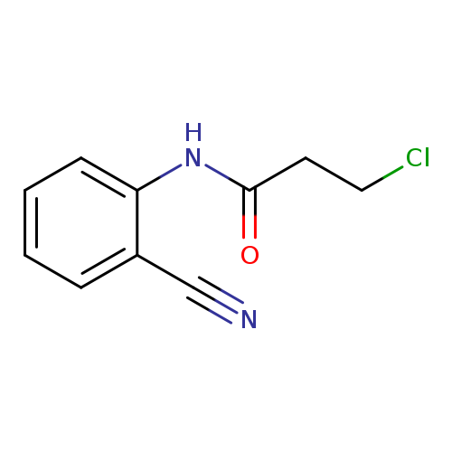 3-chloro-N-(2-cyanophenyl)propanamide