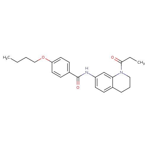 4-butoxy-N-(1-propanoyl-1,2,3,4-tetrahydroquinolin-7-yl)benzamide