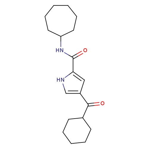 N-cycloheptyl-4-cyclohexanecarbonyl-1H-pyrrole-2-carboxamide