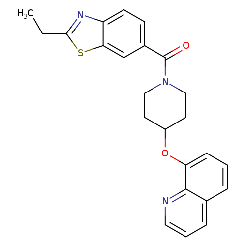 8-{[1-(2-ethyl-1,3-benzothiazole-6-carbonyl)piperidin-4-yl]oxy}quinoline