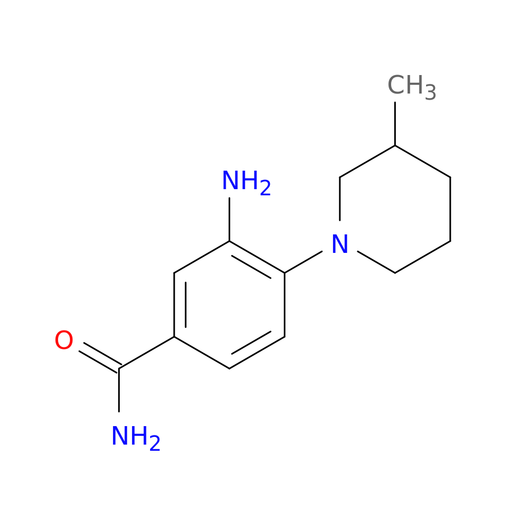 3-Amino-4-(3-methyl-1-piperidinyl)benzamide