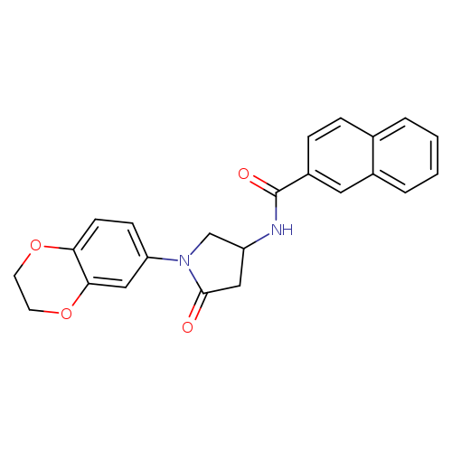 N-[1-(2,3-dihydro-1,4-benzodioxin-6-yl)-5-oxopyrrolidin-3-yl]naphthalene-2-carboxamide