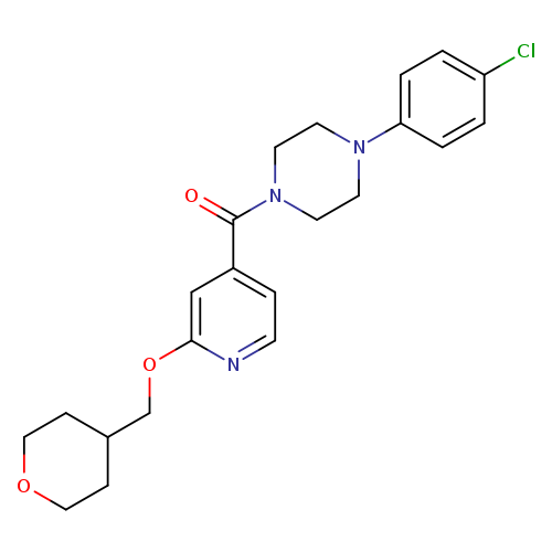 1-(4-chlorophenyl)-4-{2-[(oxan-4-yl)methoxy]pyridine-4-carbonyl}piperazine