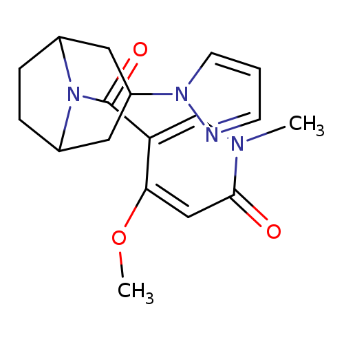 4-methoxy-1-methyl-5-[3-(1H-pyrazol-1-yl)-8-azabicyclo[3.2.1]octane-8-carbonyl]-1,2-dihydropyridin-2-one