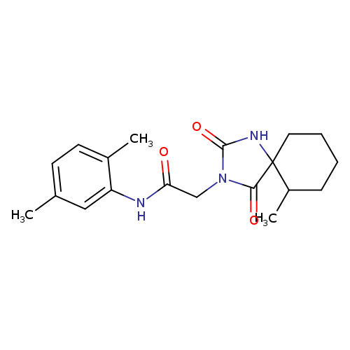 N-(2,5-dimethylphenyl)-2-{6-methyl-2,4-dioxo-1,3-diazaspiro[4.5]decan-3-yl}acetamide
