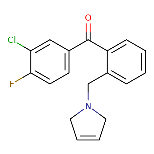 (3-Chloro-4-fluorophenyl)(2-((2,5-dihydro-1H-pyrrol-1-yl)methyl)phenyl)methanone