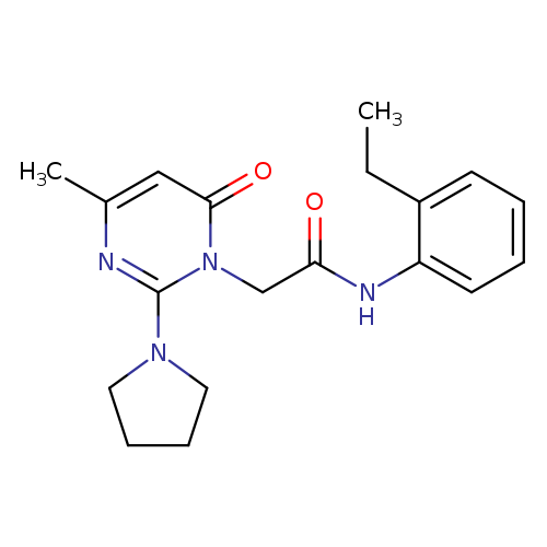 N-(2-ethylphenyl)-2-[4-methyl-6-oxo-2-(pyrrolidin-1-yl)-1,6-dihydropyrimidin-1-yl]acetamide