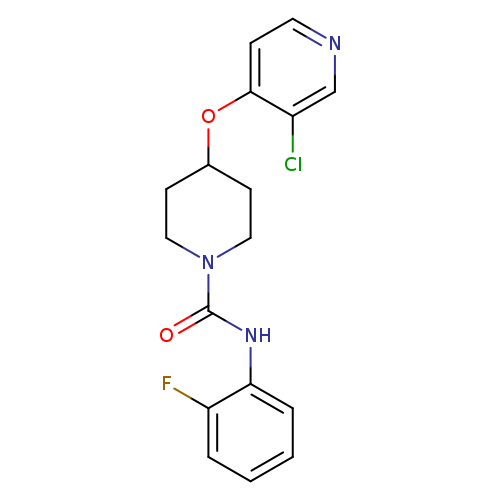 4-[(3-chloropyridin-4-yl)oxy]-N-(2-fluorophenyl)piperidine-1-carboxamide