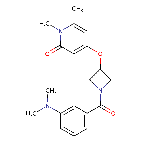 4-({1-[3-(dimethylamino)benzoyl]azetidin-3-yl}oxy)-1,6-dimethyl-1,2-dihydropyridin-2-one
