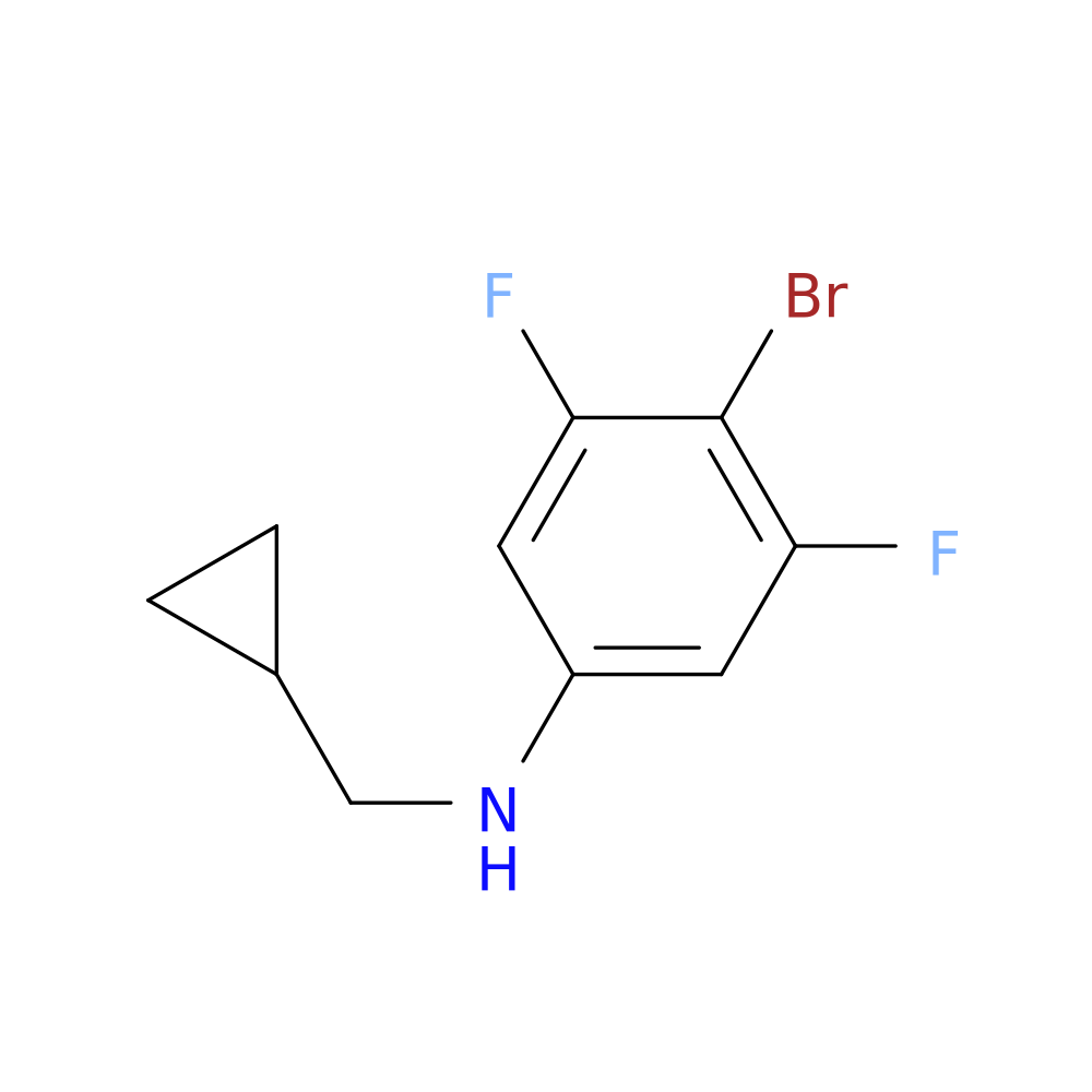 4-Bromo-n-(cyclopropylmethyl)-3,5-difluoroaniline