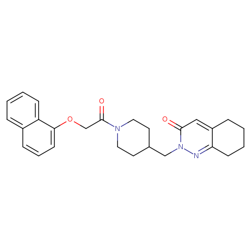 2-({1-[2-(naphthalen-1-yloxy)acetyl]piperidin-4-yl}methyl)-2,3,5,6,7,8-hexahydrocinnolin-3-one