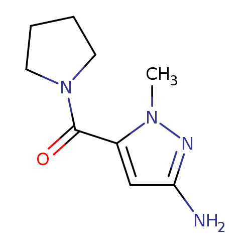 1-methyl-5-(pyrrolidin-1-ylcarbonyl)-1H-pyrazol-3-amine
