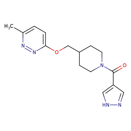 3-methyl-6-{[1-(1H-pyrazole-4-carbonyl)piperidin-4-yl]methoxy}pyridazine