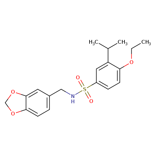 N-[(2H-1,3-benzodioxol-5-yl)methyl]-4-ethoxy-3-(propan-2-yl)benzene-1-sulfonamide