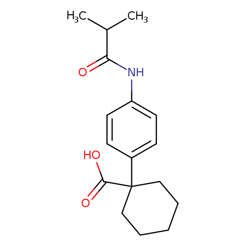 1-[4-(2-methylpropanamido)phenyl]cyclohexane-1-carboxylic acid