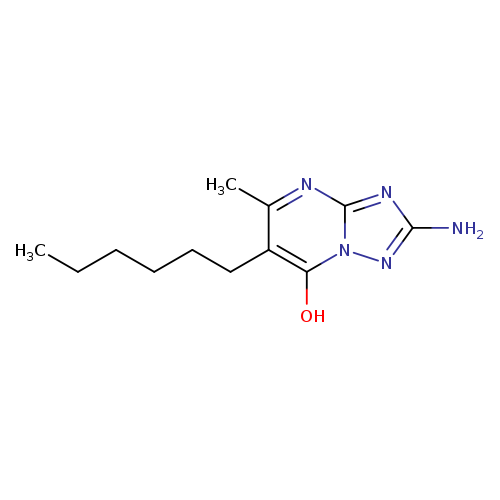 2-amino-6-hexyl-5-methyl-[1,2,4]triazolo[1,5-a]pyrimidin-7-ol