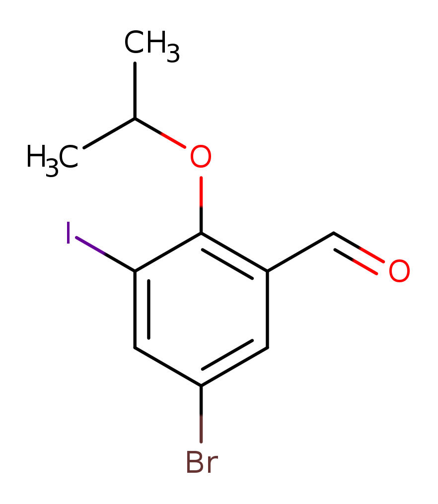 5-bromo-3-iodo-2-(propan-2-yloxy)benzaldehyde