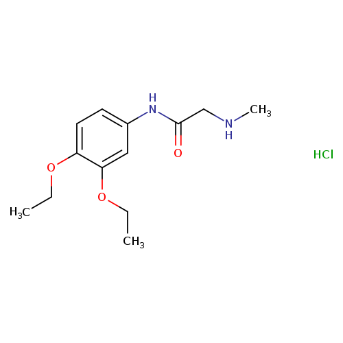 N-(3,4-diethoxyphenyl)-2-(methylamino)acetamide hydrochloride