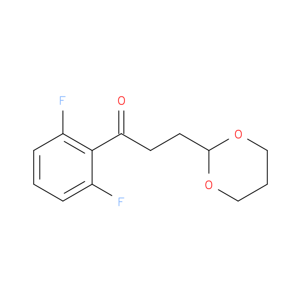 2',6'-Difluoro-3-(1,3-dioxan-2-yl)propiophenone