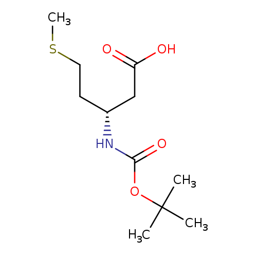 Pentanoic acid, 3-[[(1,1-dimethylethoxy)carbonyl]amino]-5-(methylthio)-, (3S)-