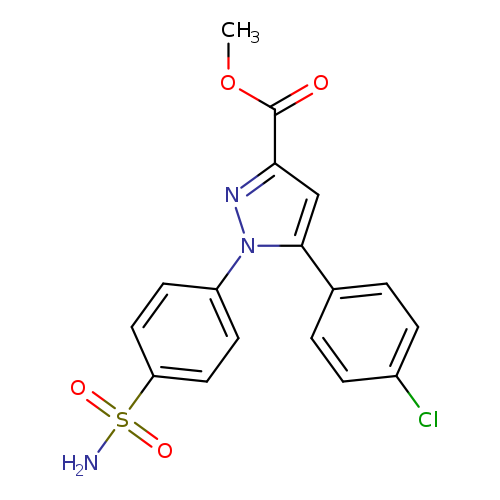 METHYL 1-[4-(AMINOSULFONYL)PHENYL]-5-(4-CHLOROPHENYL)-1H-PYRAZOLE-3-CARBOXYLATE