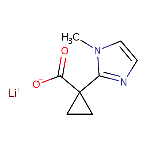 lithium(1+) 1-(1-methyl-1H-imidazol-2-yl)cyclopropane-1-carboxylate