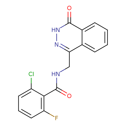 2-chloro-6-fluoro-N-[(4-oxo-3,4-dihydrophthalazin-1-yl)methyl]benzamide